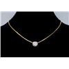 Image 1 : 14KT Yellow Gold 1.25ct Diamond Pendant with Chain