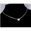 Image 2 : 14KT Yellow Gold 1.25ct Diamond Pendant with Chain