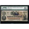 Image 1 : 1862-63 $100 Confederate States of America Note PMG 58EPQ
