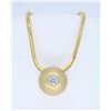 Image 1 : 14K Yellow Gold 0.25ct Diamond Pendant with Chain