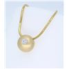 Image 2 : 14K Yellow Gold 0.25ct Diamond Pendant with Chain