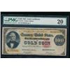 Image 1 : 1882 $100 Gold Certificate PMG 20