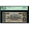 Image 1 : 1864 $20 Confederate States of America Note PCGS 63PPQ