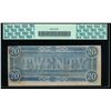Image 2 : 1864 $20 Confederate States of America Note PCGS 63PPQ