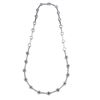 Image 1 : 14KT White Gold Ruby and Diamond Necklace