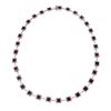 Image 1 : 14KT White Gold 14.65ctw Ruby and Diamond Necklace