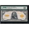 Image 1 : 1922 $50 Gold Certificate PMG 30