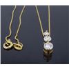Image 3 : 14K Yellow Gold 0.59ctw Leo Diamond Pendant with Chain