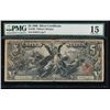 Image 1 : 1896 $5 Silver Certificate PMG 15