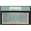 Image 2 : 1864 $5 Confederate States of America Note PCGS 63