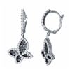 Image 1 : 18KT White Gold 0.91ctw and Diamond Earrings