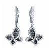 Image 2 : 18KT White Gold 0.91ctw and Diamond Earrings