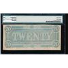 Image 2 : 1864 $20 Confederate Sates of America Note PMG 63