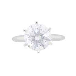 Platinum 2.02ct GIA Certified Diamond Ring