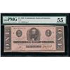 Image 1 : 1862 $1 Confederate States of America Note PMG 55