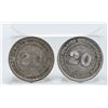Image 2 : 1894 and 1900 Straits Settlements Twenty Cent Coins