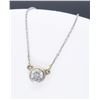 Image 2 : 14KT White Gold 0.50ct Diamond Pendant with Chain