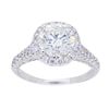 Image 1 : 18KT White Gold 1.89ctw GIA Cert Diamond Ring
