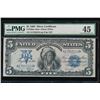 Image 1 : 1899 $5 Chief Silver Certificate PMG 45