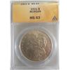 Image 1 : 1921 $1 Morgan Dollar Coin ANACS MS63