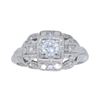 Image 1 : Platinum 0.30ctw Diamond Ring