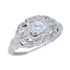 Image 2 : Platinum 0.30ctw Diamond Ring