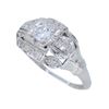 Image 3 : Platinum 0.30ctw Diamond Ring