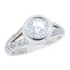 Image 3 : Platinum 1.00ctw Diamond Ring