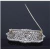 Image 6 : Platinum 4.15ctw Diamond Brooch