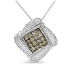 Image 1 : 14KT White Gold 1.90ctw Diamond Pendant with Chain