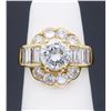 Image 8 : 14KT Yellow Gold 2.20ctw Diamond Ring