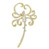 Image 1 : 18KT Yellow Gold 3.18ctw Diamond Brooch