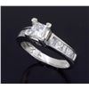 Image 2 : 14KT White Gold 1.00ctw Diamond Ring