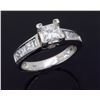 Image 3 : 14KT White Gold 1.00ctw Diamond Ring