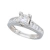 Image 8 : 14KT White Gold 1.00ctw Diamond Ring