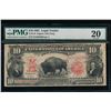 Image 1 : 1901 $10 Bison Legal Tender Note PMG 20