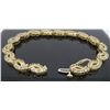 Image 6 : 14KT Yellow Gold 2.08ctw Diamond Bracelet
