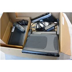 BOX OF TELUS ROUTERS