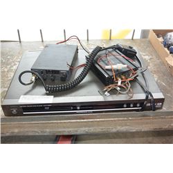 YAMAHA DVD PLAYER AND CB RADIO AND 50 WATT AMP