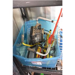 TOTE OF SHOP LIGHTS