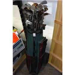 GOLF BAG WITH CLUBS AND CART