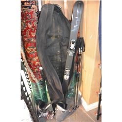 PAIR OF K2 SKIS AND BOOTS