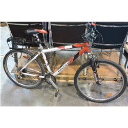 PUEGOT WHITE AND RED AND BLACK BIKE