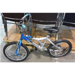 BLUE GREY SUPERCYCLE KIDS BIKE