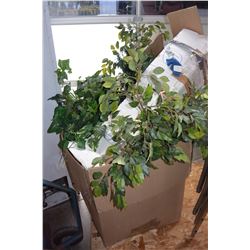 LARGE BOX OF SILK PLANT GREENERY