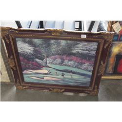 FRAMED GOLF PRINT