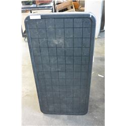 BLACK PLASTIC FOLDING TABLE