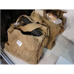 1940 CIVEIL DEFENSE GAS MASK AND CIVIL DEFENSE FIRST AID BAG