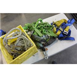 SAFETY HARNESS WITH LANYARDS