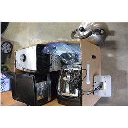 COFFEE GRINDER COFFEE MAKER AND TOASTER AND KETTLE